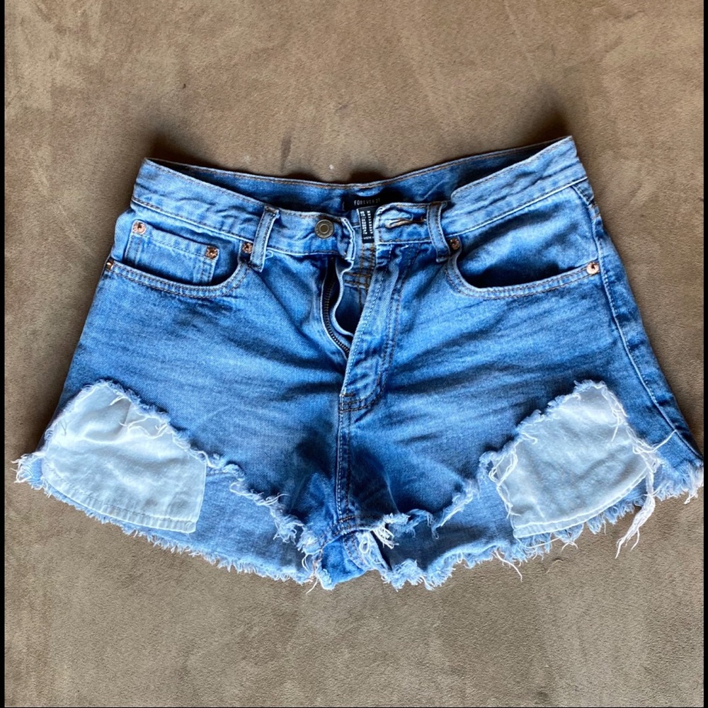 F21 Denim Shorts - Size M
